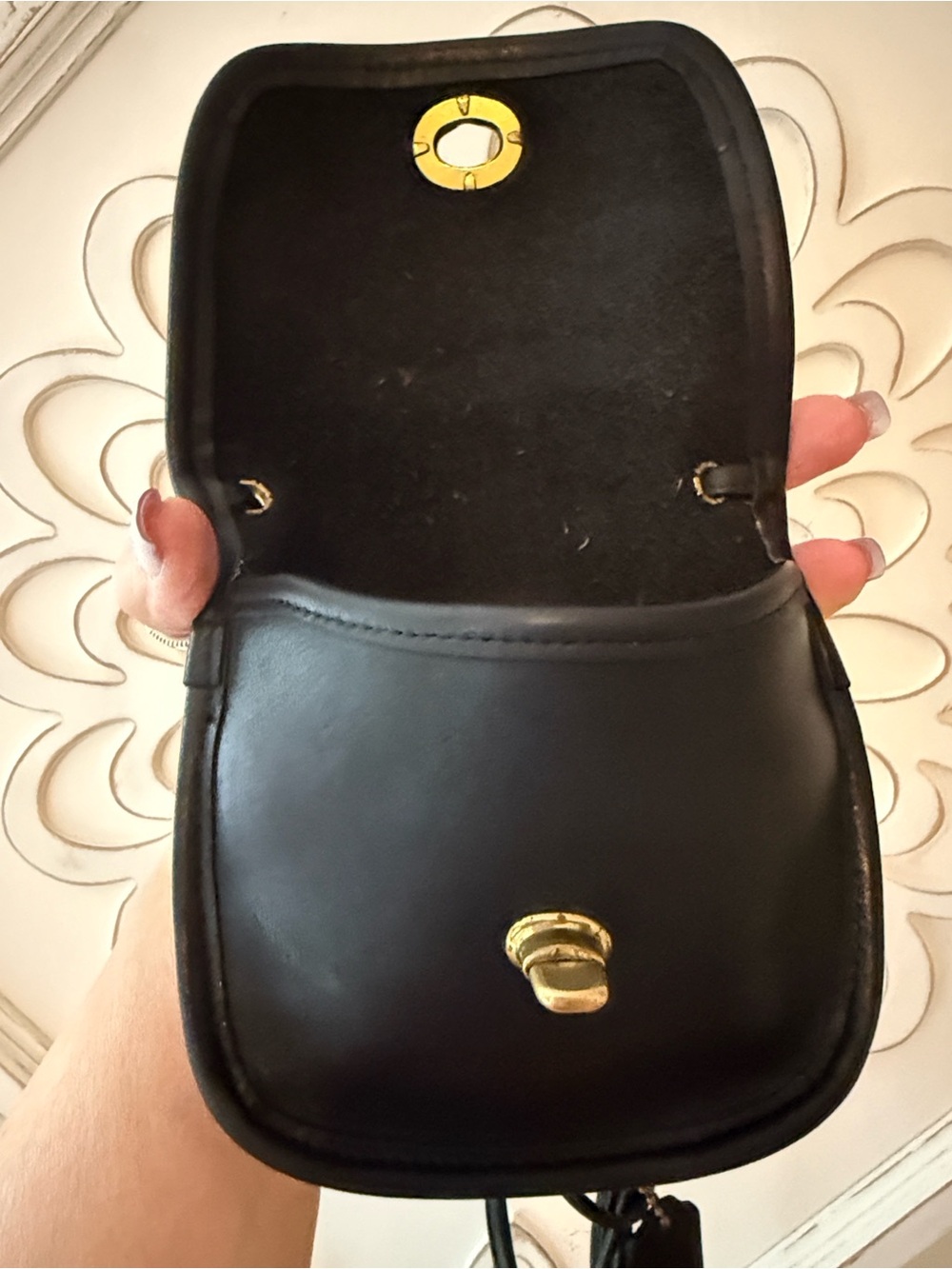 COACH Everett Small Black Crossbody Purse Handbag 9934 - Picture 7 of 10